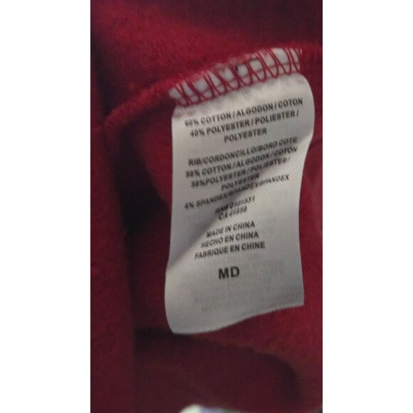 Nickelodeon Spongebob Squarepants Christmas Red Hoodie Size Medium Unisex - Picture 4 of 7